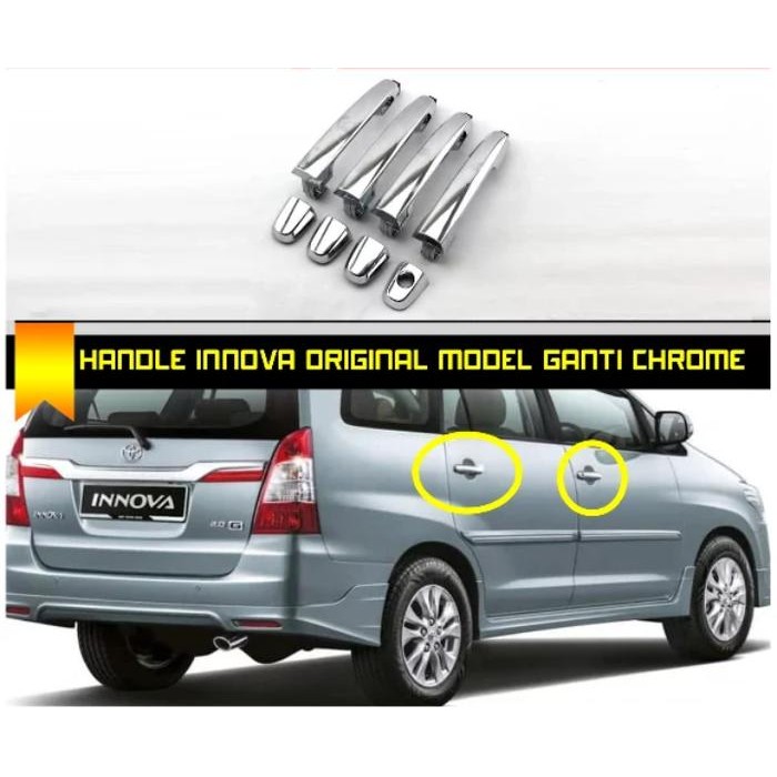 Handle Innova 2005 - 2015 Original Chrome Door Handle Innova Original Gratisongkir