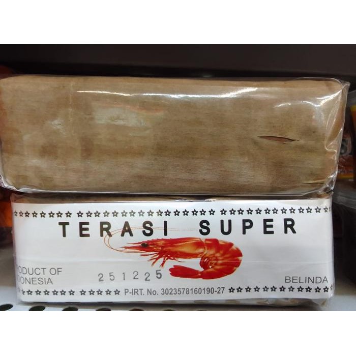 

Terasi Udang Super Fresh Shrimp Sugar and Salt 250 Gram