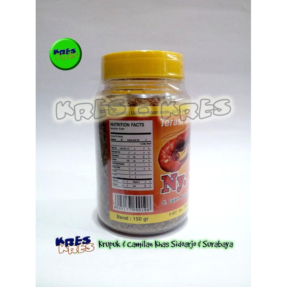 

Ny Siok Terasi Udang Matang Trasi Udang Nyonya Siok - 150gr