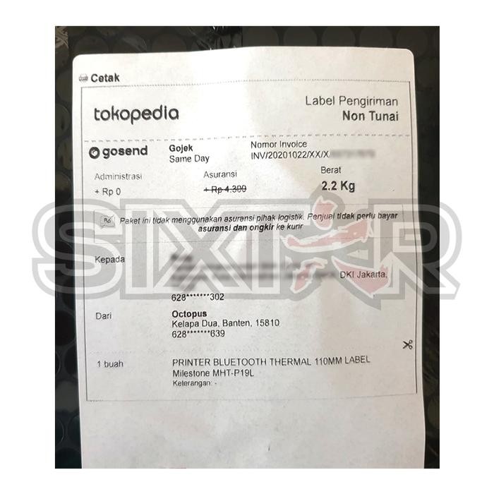 Terbaik Xprinter Xp-470B Printer Barcode Thermal Label Printer Bluetooth 110Mm - Usb