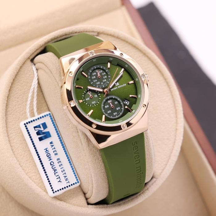 Seven Minute M757 Jam Tangan Wanita Original Seven Minute Tahan Air Karet Rubber