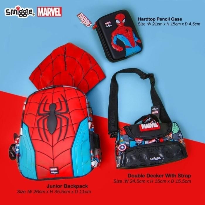 Tas Smiggle Marvel/Smiggle Backpack/Tas Spiderman/Tas Sekolah Anak