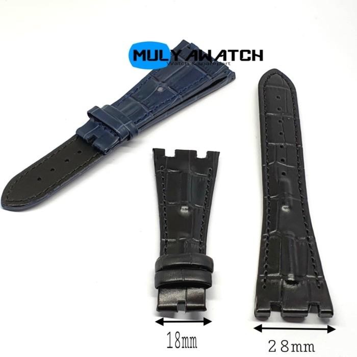 Strap Tali Jam Tangan Ap Audemars Piguet Kulit 28Mm