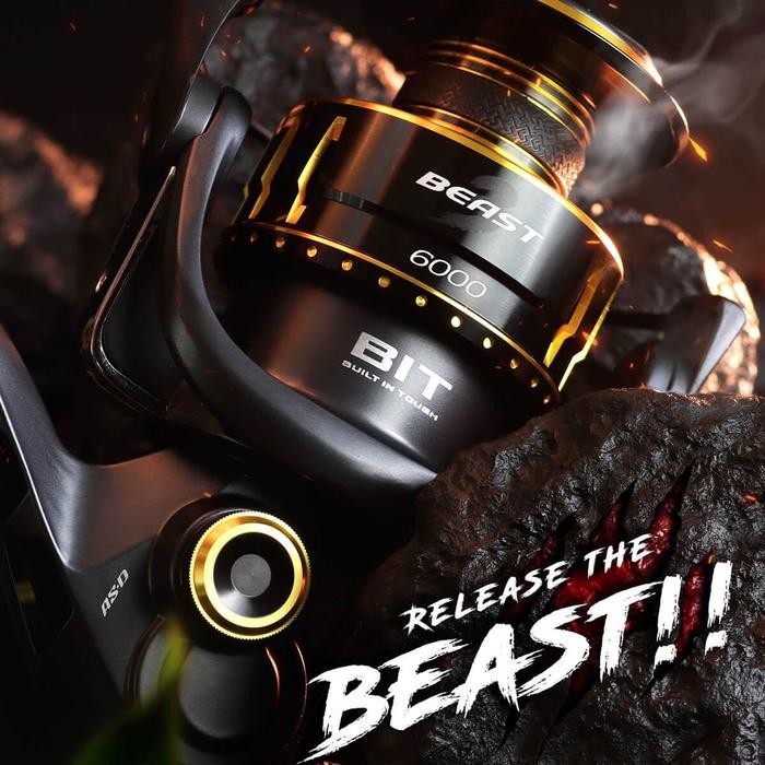 Eupro Reel Spinning Beast III 3000 - 6000 12+1BB Spinning Full Metal Body Saltwater Cocok Untuk