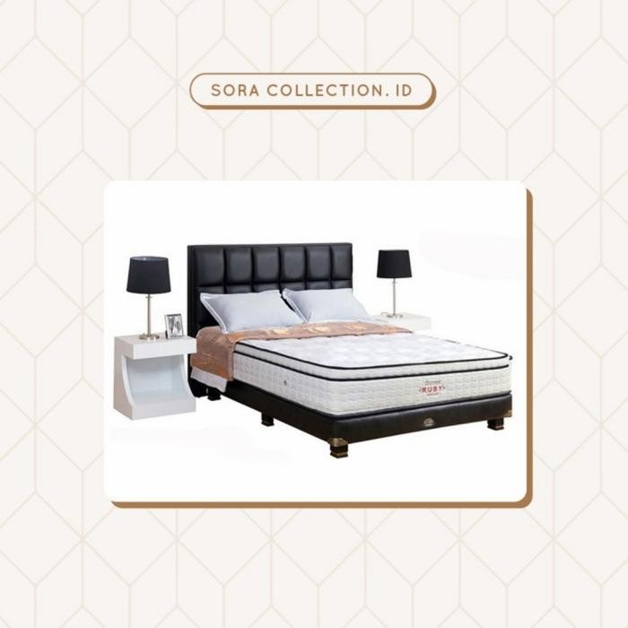 Guhdo Springbed Latex Ruby Dream + Headboard Venetian 160X200 Full Set