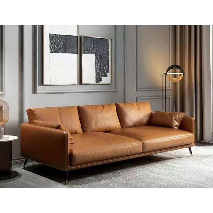 Sofa Oscar Gino - Sofa Kulit Sintetis - Sofa Minimalis 2 Seater
