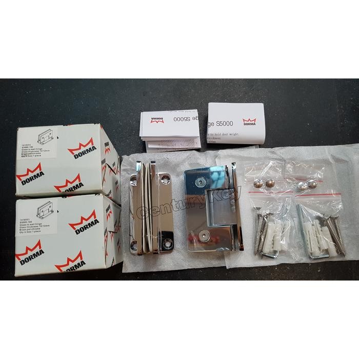 Shower Hinge Dorma S5000-160 Engsel Pintu 90 Kaca ke Tembok