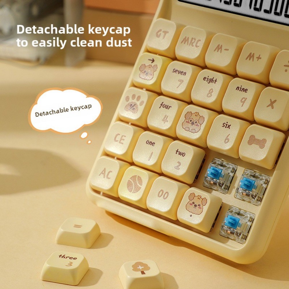 

Korea Calculator Simple Solid Color High keyboard Computer Students Cute Electronic Calculator For