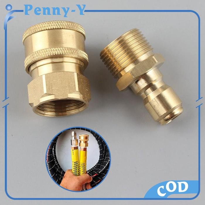 Sepasang Konektor Pencuci Bertekanan M22 Male & M22 Female