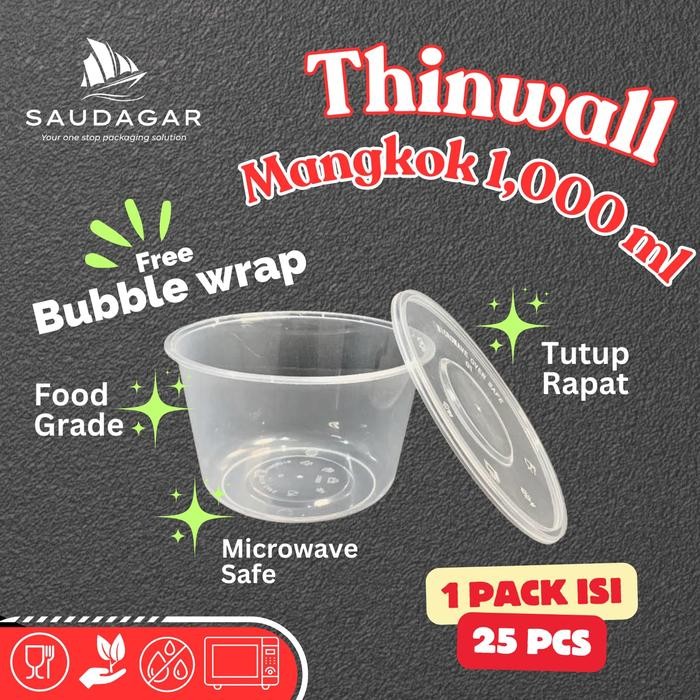 

Thinwall mangkuk plastik food grade ukuran 1ml