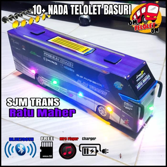 Miniatur Bus Oleng Telolet Basuri