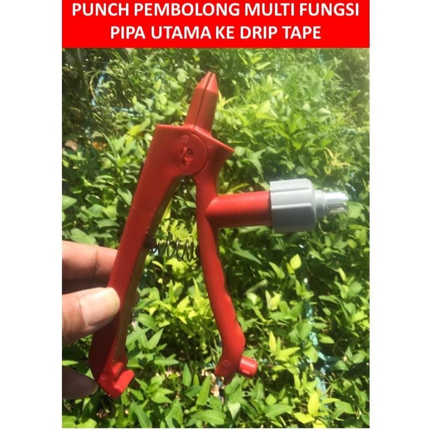 Punch Multi Fungsi Pembolong selang utama untuk konektor Drip Tape