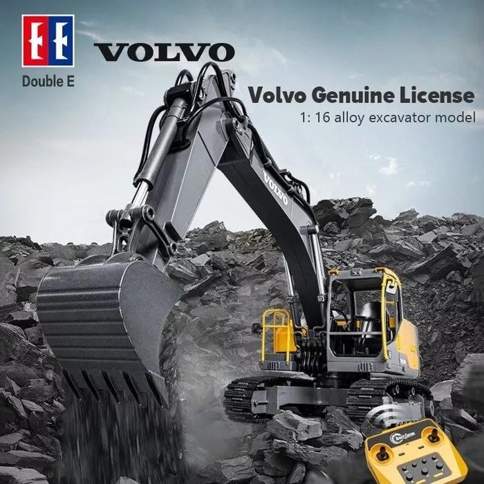 RC excavator volvo Double E 598 EC160E) metal 3 in 1