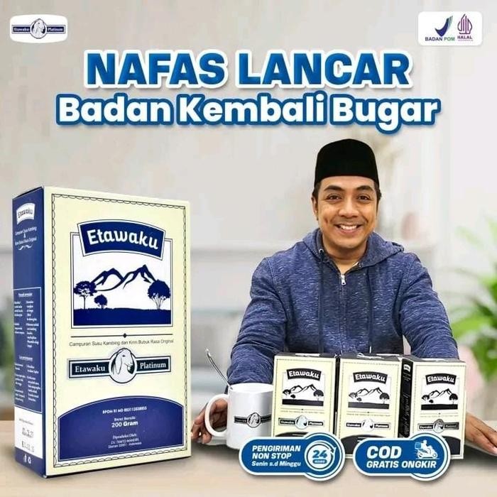 

ETAWAKU PLATINUM - Susu Kambing Etawa Solusi Masalah Pernapasan 200gr