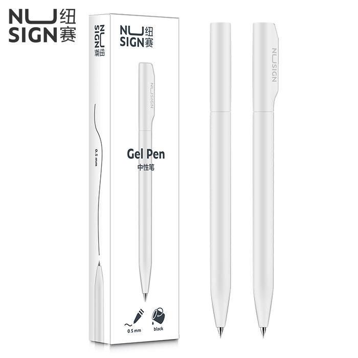 

Ready- Deli Nusign Gel Pen/Pulpen Gel Putar 0.5Mm Tinta Hitam Bahan Abs Ns552