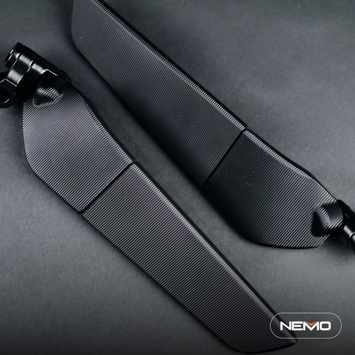 NEMO Spion Winglet (1367B-6) Model Rizoma Universal Kaca Cembung (BIG)