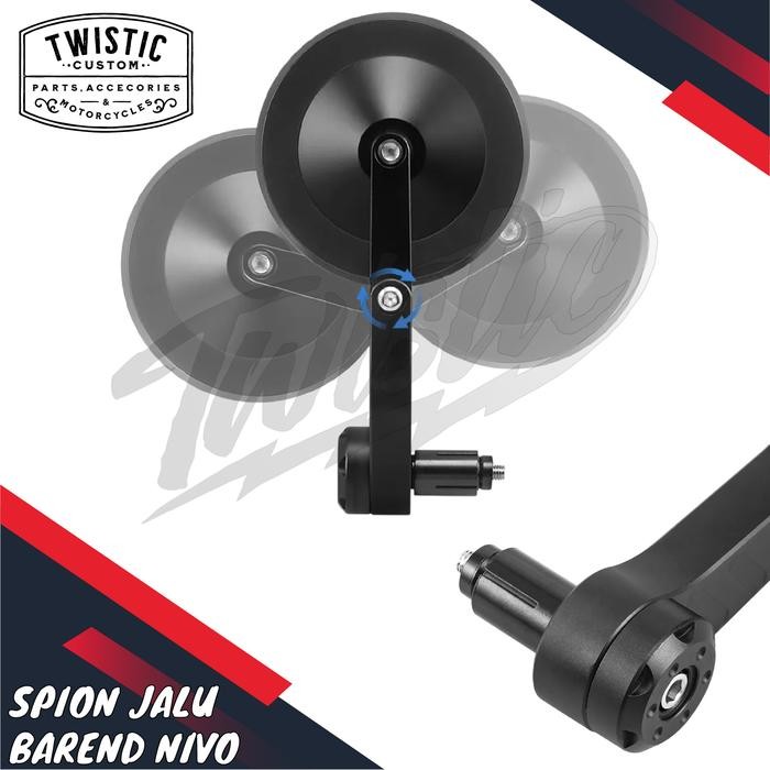 Spion Jalu Bar End Barend Bulat Nivo Motor W175 W250 XSR 155 Benelli PE 250 Benda V252 C Morbius 250