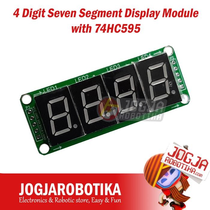 4 Digit Seven Segment Display Module With 74Hc595 Terlaris