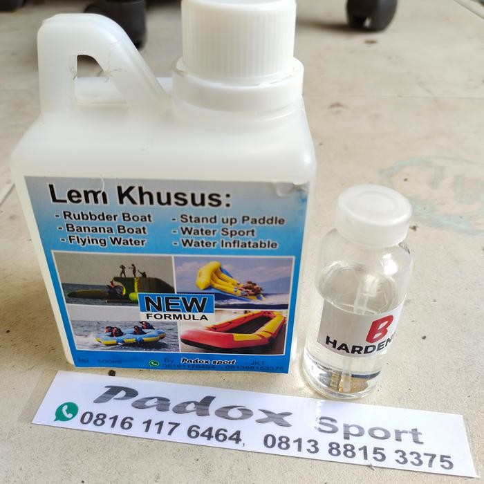 perahu karet lem bahan rubber boat banana boat adhesive PADOX sport