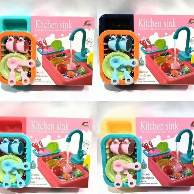 Mainan Wastafel Anak Kitchen Sink Tempat Cuci Piring