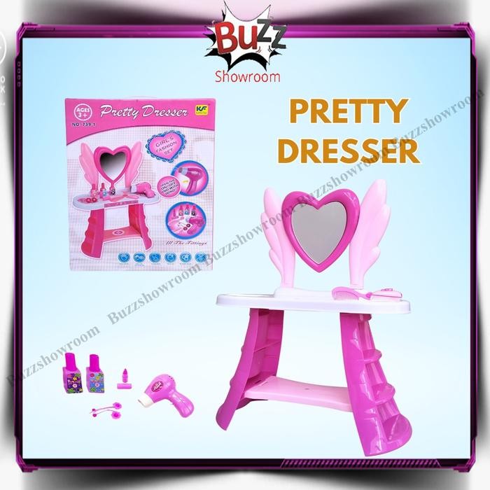 Meja Rias Anak Pretty Dream Dresser Make Up Table Mainan Mekap Dandan