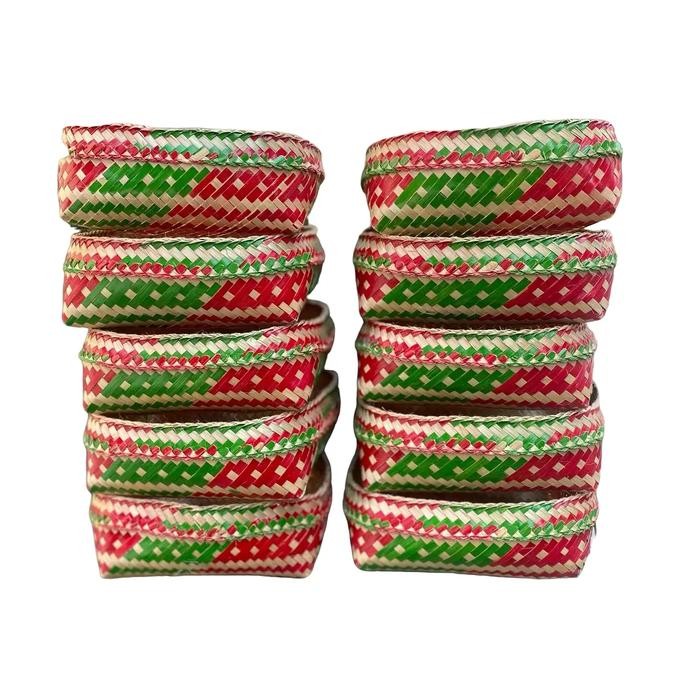 Bokor Sodan Bambu (10Pcs) 15X15Cm Bokor Sodan Bambu Bokor Sodan