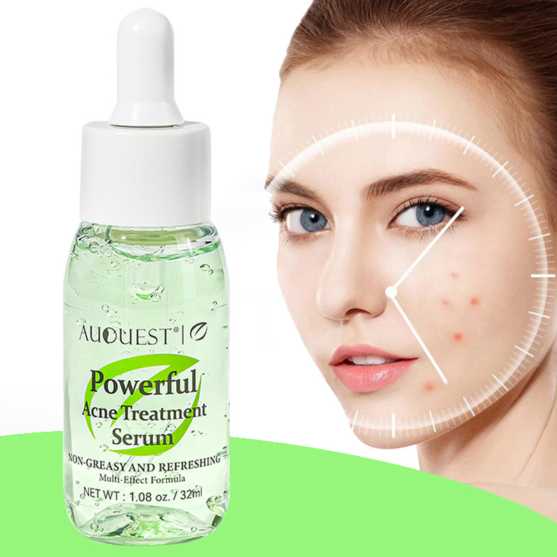 IMPORT AUQUEST Herbal Acne Treatment Face Serum Salicylic Acid Oil Control Pimple Remover Facial