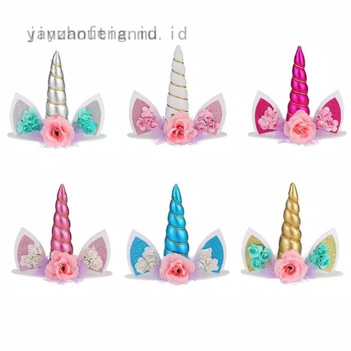 Cake Topper Unicorn / Hiasan kue cake ultah / cake dekorasi