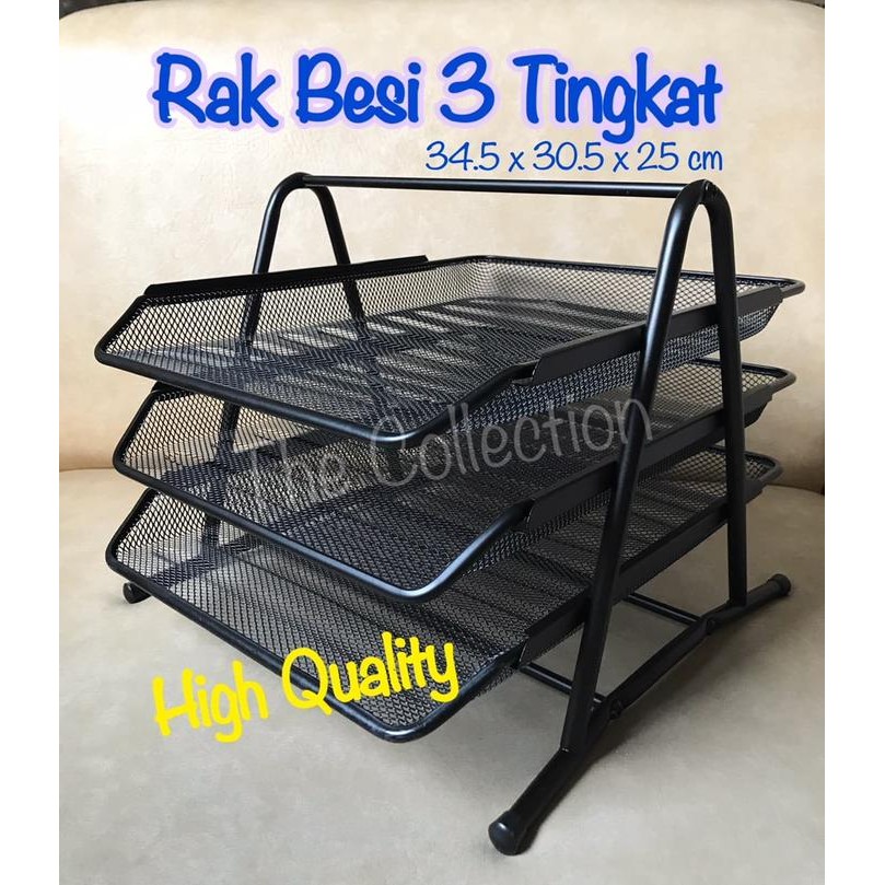 

ATK0564TP File Document Tray 228241 BLK2001 Rak 3 Susun Besi Office
