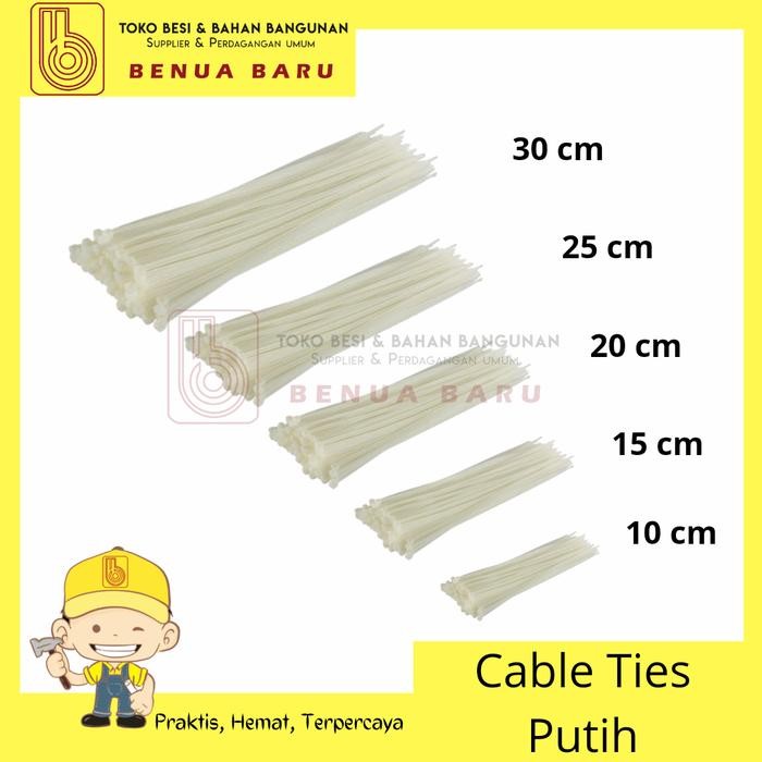

Kabel Ties Putih 10 15 20 25 30 / Cabel Ties Putih / Kabel Tis Putih