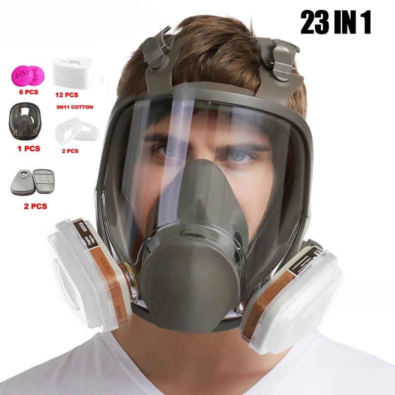 Full Face 6800 Gas Mask Spray Protective Mask Industrial Gas Mask Respirator New Type Gas Mask