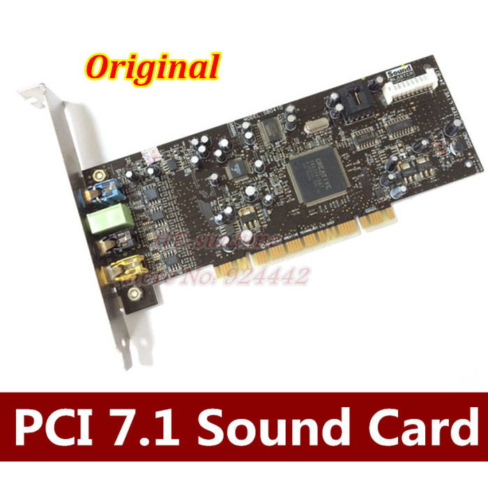 Original CREATIVE LABS SOUND CARD BLASTER SB0410 PCI 7.1 24Bit sound card SB0410