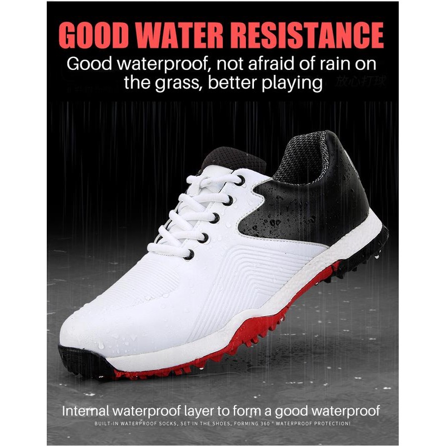 Sepatu Golf Shoes Waterproof Microfiber Leather Pgm Golf Original