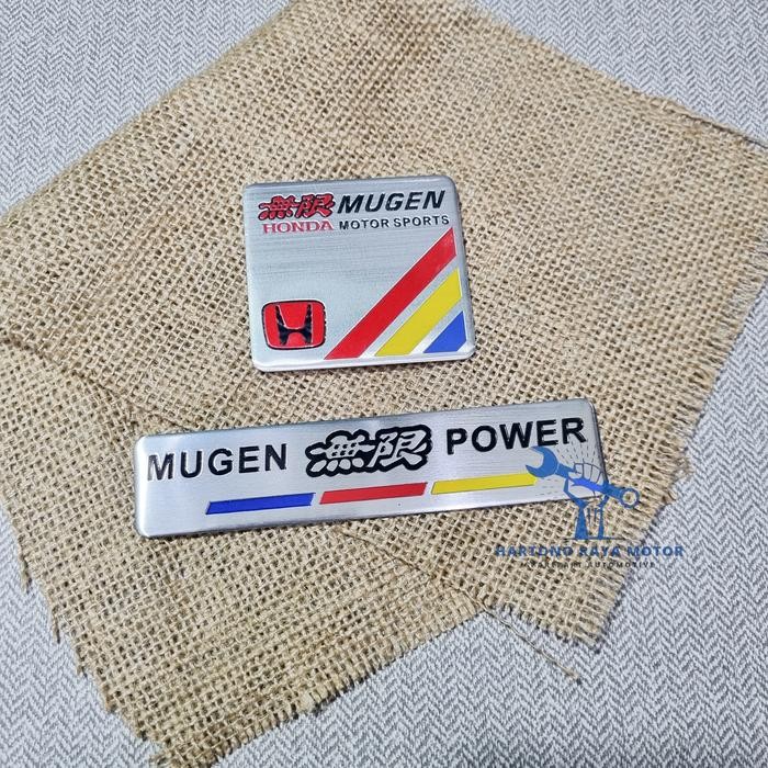 TERMURAH EMBLEM 3D STICKER HONDA MUGEN POWER HRV CRV BRV MOBILIO BRIO JAZZ