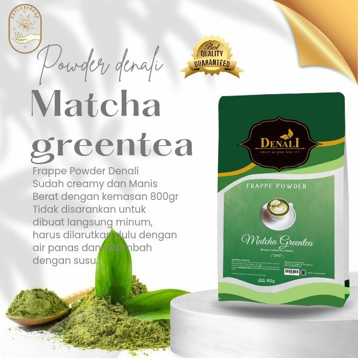 

Denali powder Matcha greentea 800gr bubuk minuman matcha 800 gram