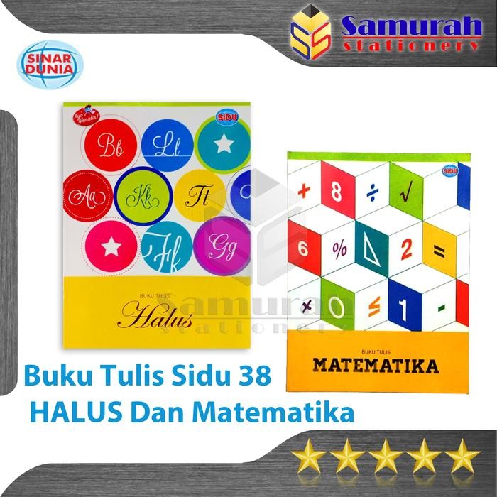 

Terlaris- Buku Tulis Sidu 38 Lembar Garis 3 / Matematika Kotak / Sinar Dunia 38 Stm Hls