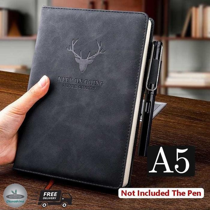 

Terlaris- Leather Notebook Journal Buku Catatan Jurnal Harian A5 180 Lembar
