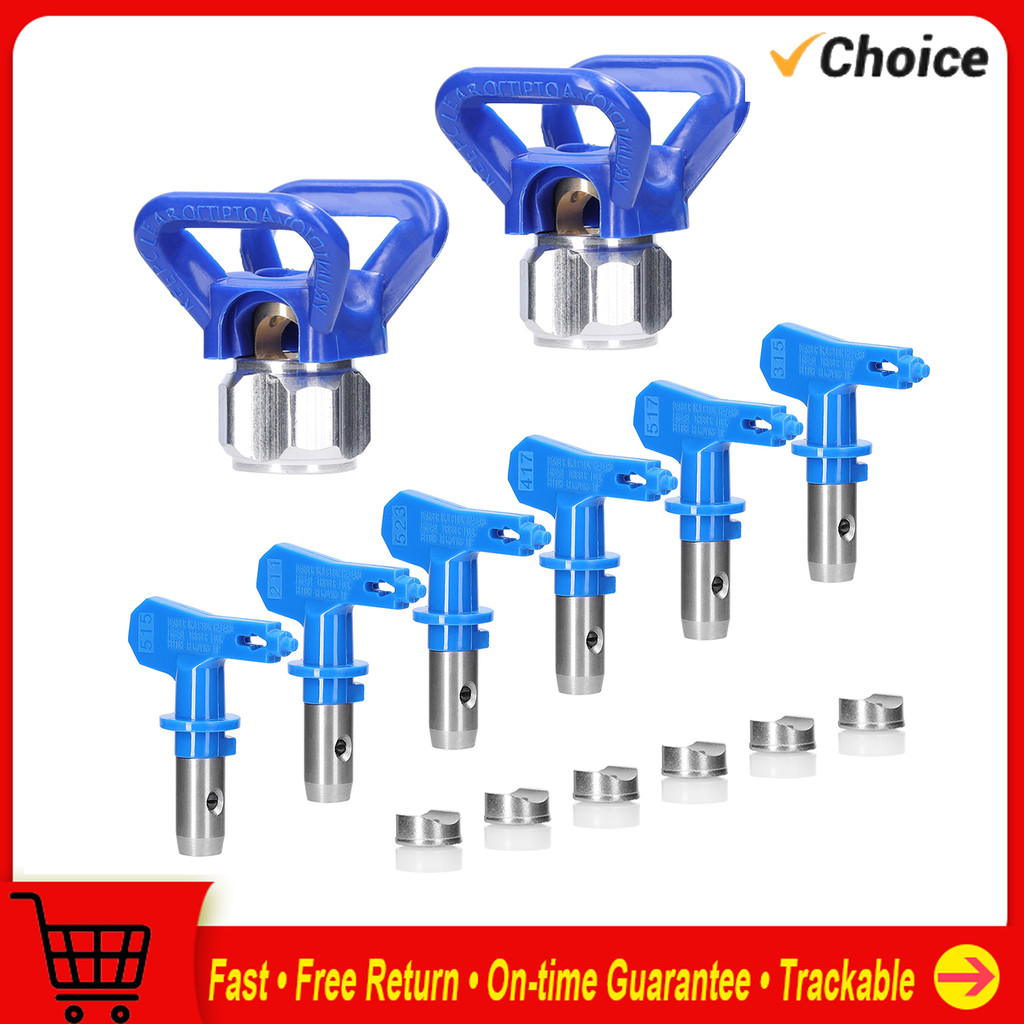 Airless Paint Nozzles Set Reversible Spraying Machine Tips Airless Paint Sprayer Nozzle Airless