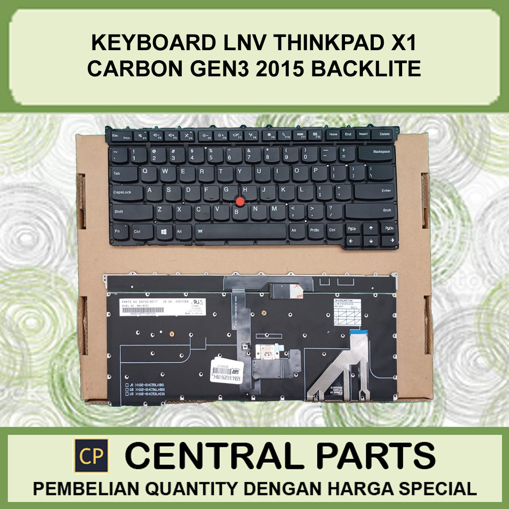 Keyboard Lenovo Thinkpad x1 Carbon Gen 3 2015 Backlight