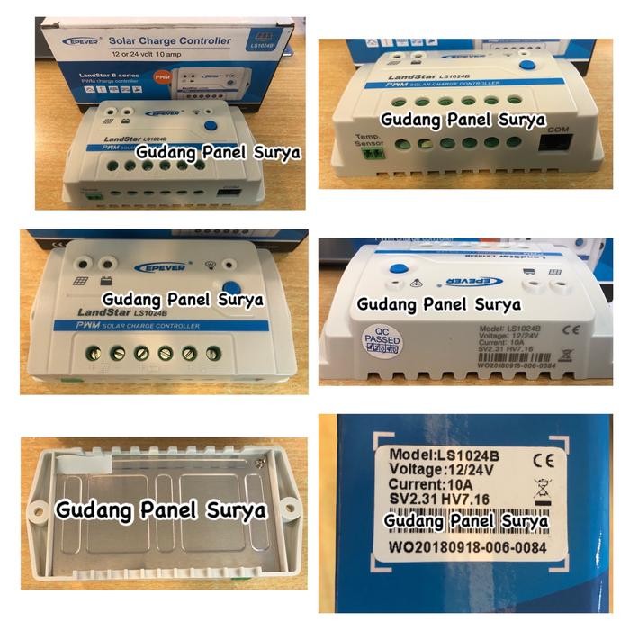 Paling Laris Solar Charge Controller Pwm Scc Epever Landstar Ls1024B 10A 12V/24V