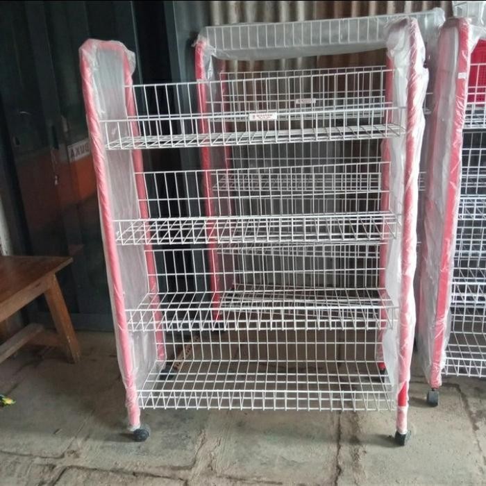 Rak Iki Master Rak Snack Susun 4 Rs-4 Rak Display Rak Serbaguna