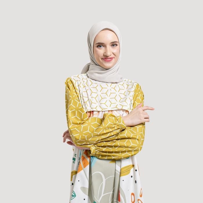 Tunik Full Print Bianca By Ameela.Kl Katun Toyobo