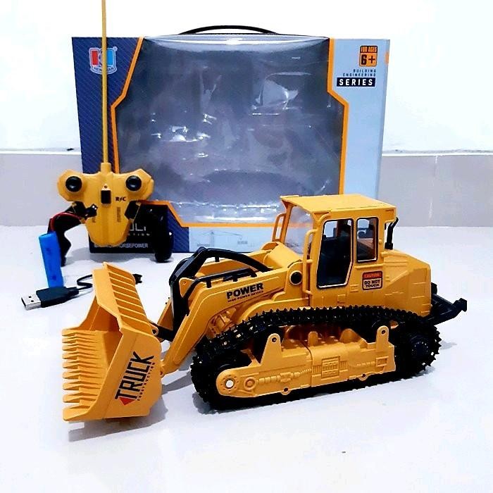Rc Truck Bulldozer Konstruksi Remote Control - Mainan Alat Berat Dozer Loader Remot Kontrol Anak