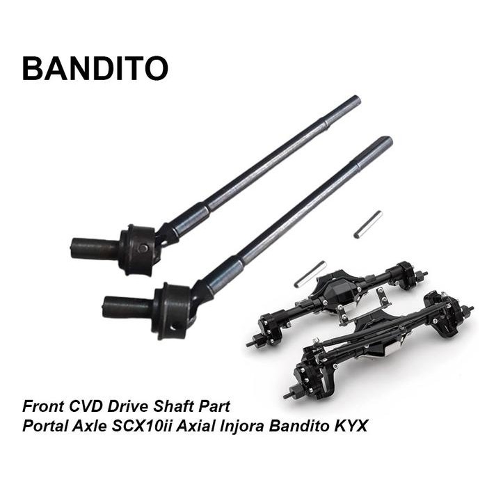 Bandito Cvd Front Drive Shaft Part Gardan Portal Axial Scx10Ii