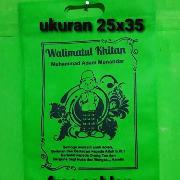 (Expert) tas khitanan - tas tasyakuran hitanan - tas spunbond - spunbond sablon