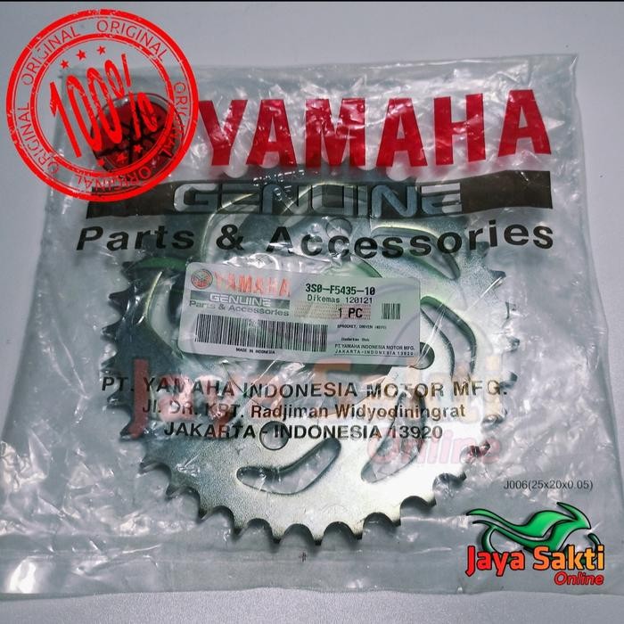 GIR GEAR BELAKANG 35 VEGA R NEW JUPITER Z RX KING ASLI YAMAHA