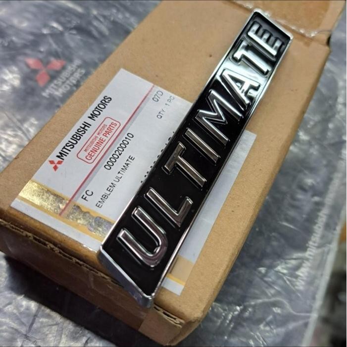 Logo Emblem Ultimate Mitsubishi Pajero Sport Original 2021 - 2023
