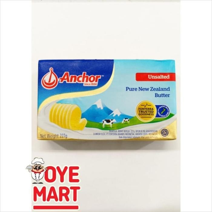 

(Expert) ANCHOR PURE NEW ZEALAND BUTTER UNSALTED 227GR/MENTEGA TAWAR