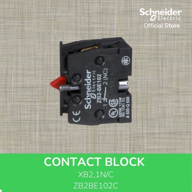Schneider Electric Harmony XB2 Contact Blok 1 NC - ZB2BE102C