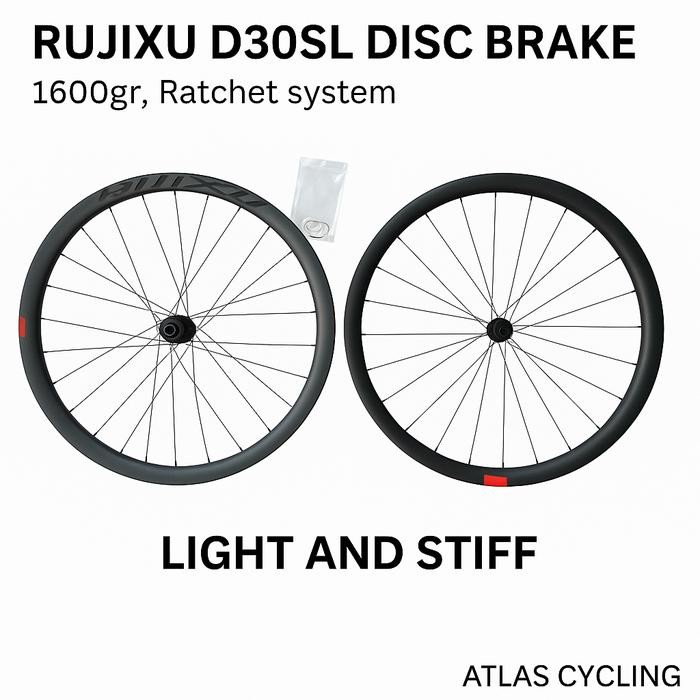 Wheelset Rujixu Racing D30SL Ratchet System Disc Brake 1600gr 700c